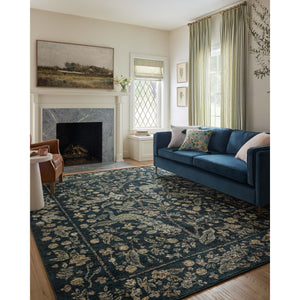 Rifle Paper Laurel LAU-05 Rug Navy