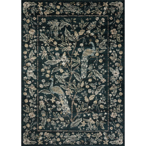 Rifle Paper Laurel LAU-05 Rug Navy