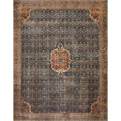Loloi II Layla LAY-09 Cobalt Blue / Spice Rug
