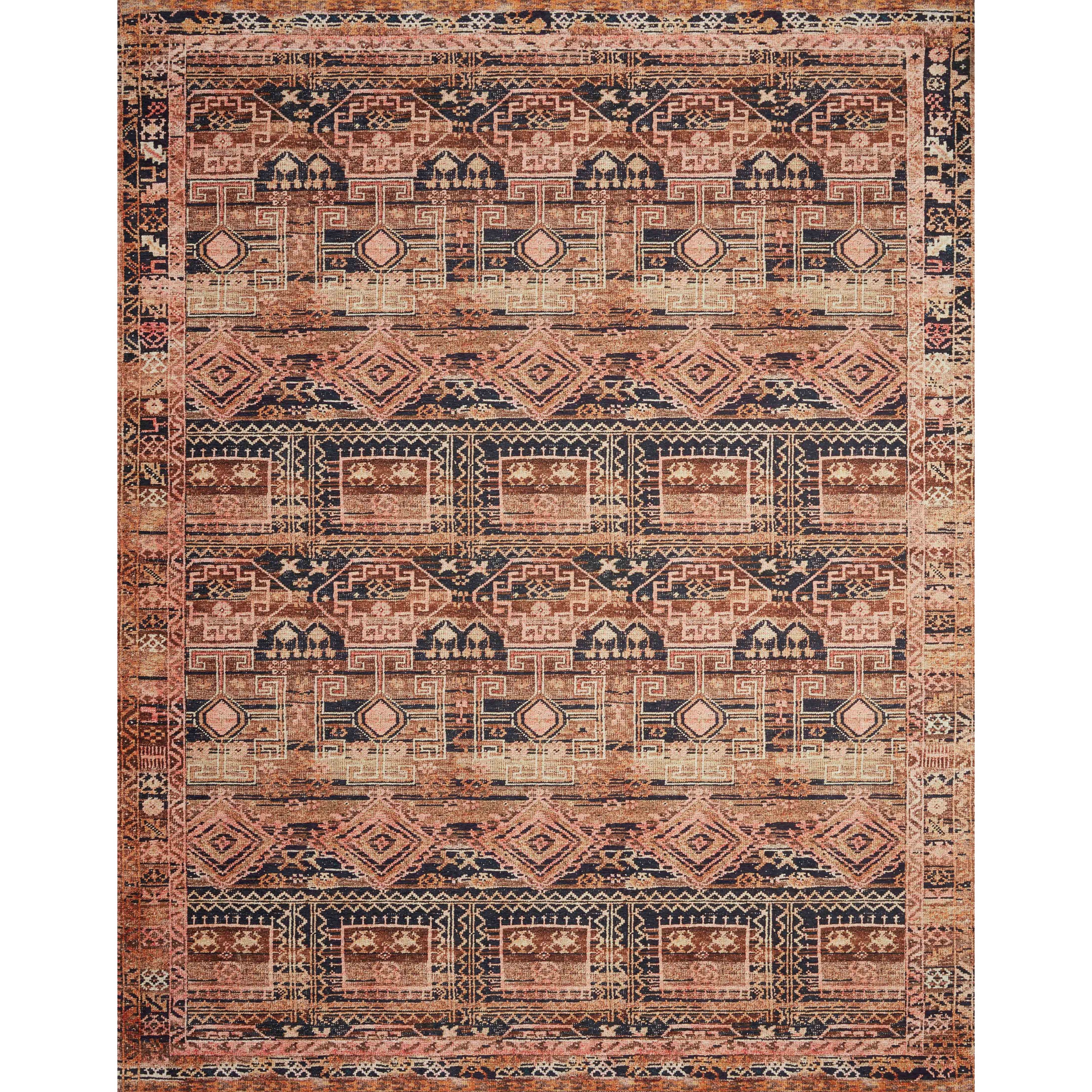 Loloi II Layla LAY-14 Mocha / Blush Rug