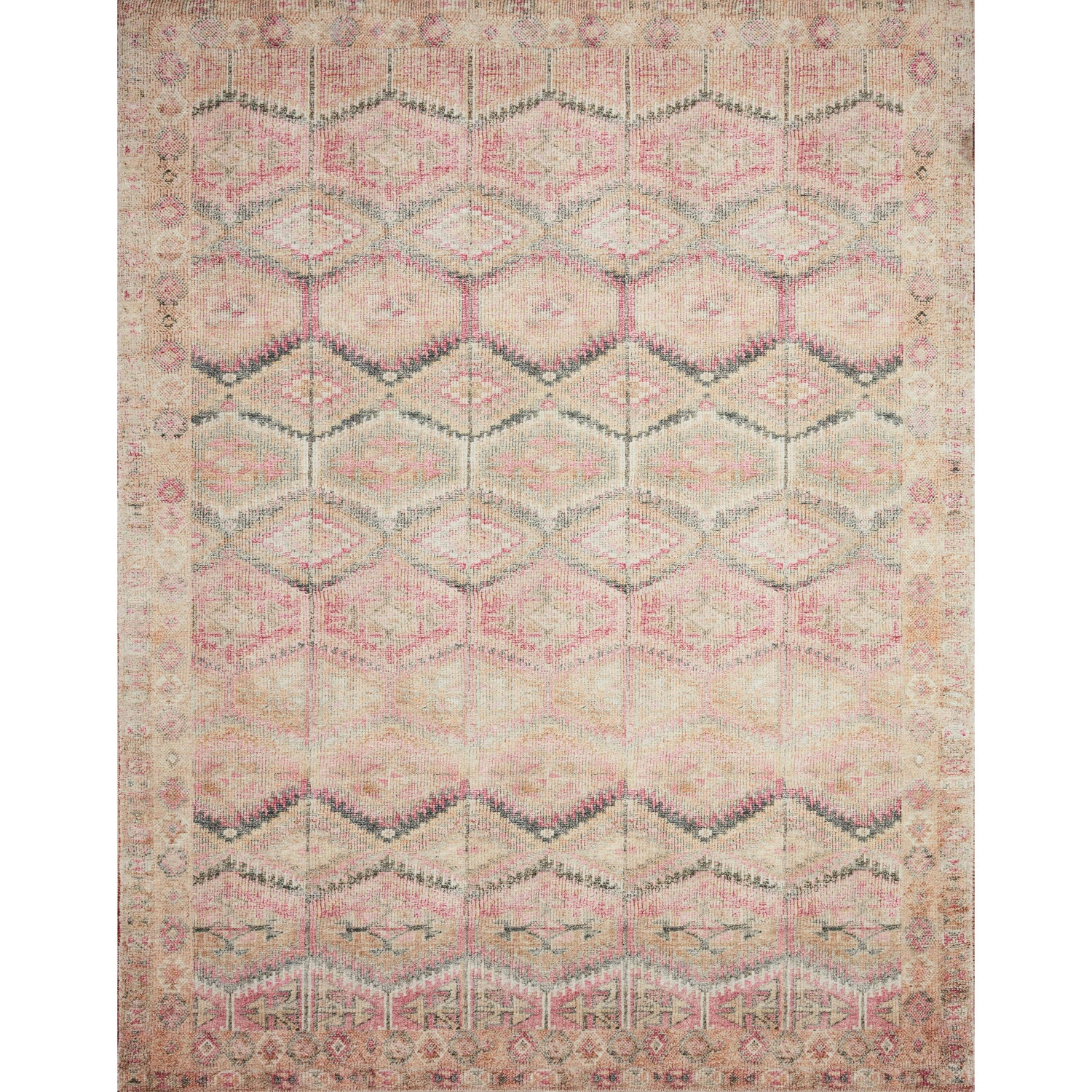 Loloi II Layla LAY-17 Pink / Lagoon Rug