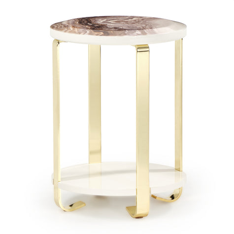 Michael Amini Ariana Chairside Table