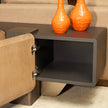 Michael Amini Bristol Point Media Cabinet - Saddle Brown