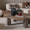 Michael Amini Bristol Point Tall Cocktail Table - Saddle Brown