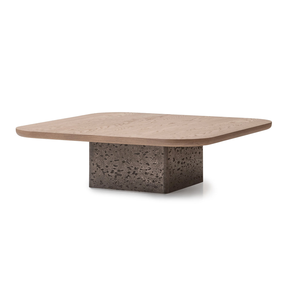 Michael Amini Bristol Point Short Cocktail Table - Saddle Brown