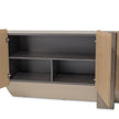 Michael Amini Bristol Point Console Table - Saddle Brown