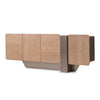Michael Amini Bristol Point Console Table - Saddle Brown