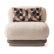 Michael Amini Bristol Point Modular - Fawn/Saddle Brown