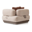 Michael Amini Bristol Point Modular - Fawn/Saddle Brown