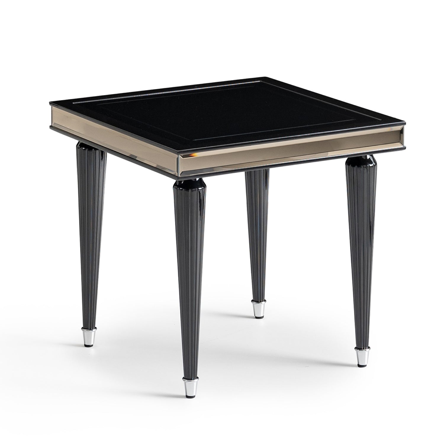 Michael Amini La Francaise Side Table - Black Ice
