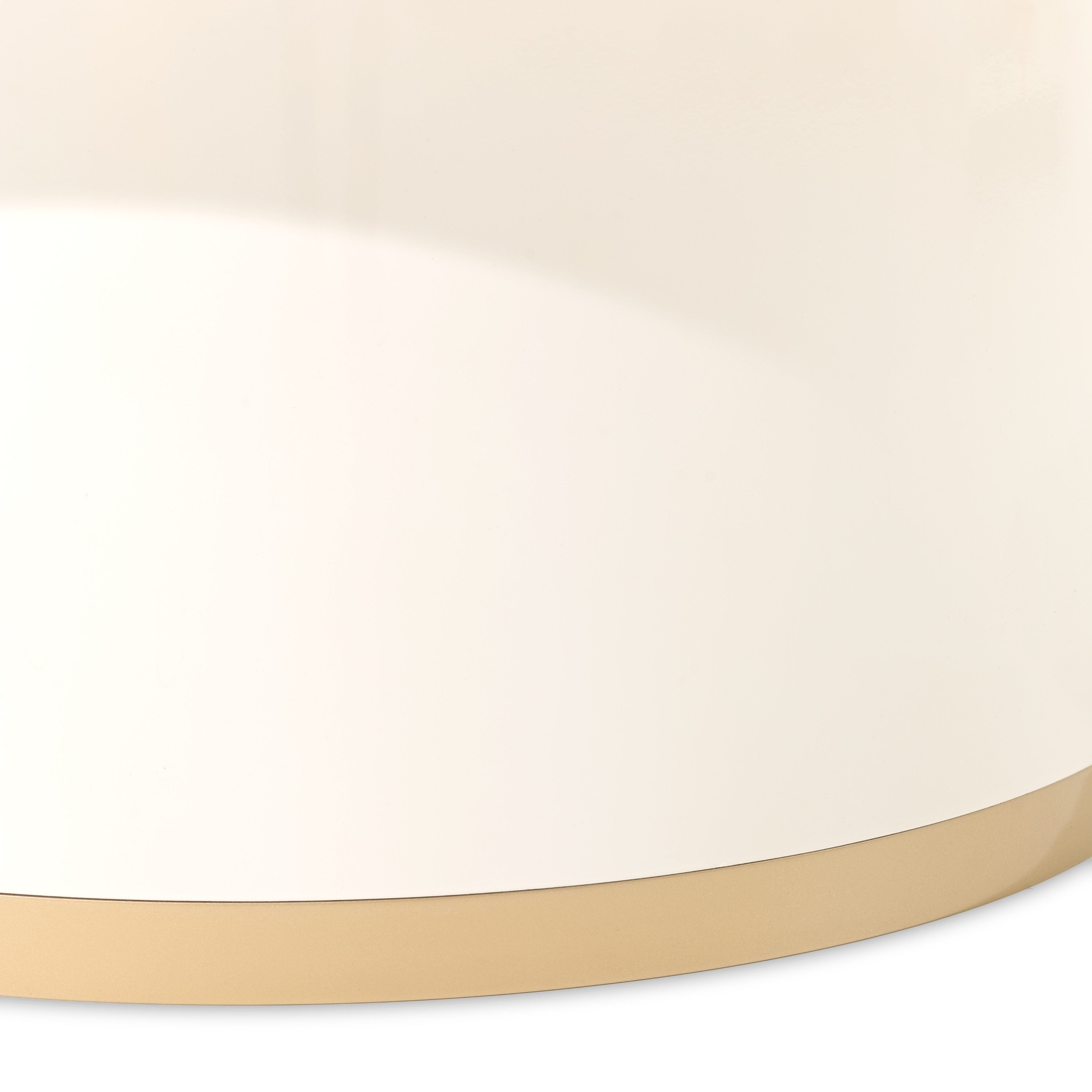 Michael Amini Gineverra Rectangular Cocktail Table - Ivory/Gold