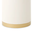 Michael Amini Gineverra End Table - Ivory Gold