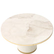 Michael Amini Gineverra Round Cocktail Table - Ivory Gold