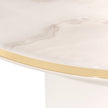 Michael Amini Gineverra Round Cocktail Table - Ivory Gold