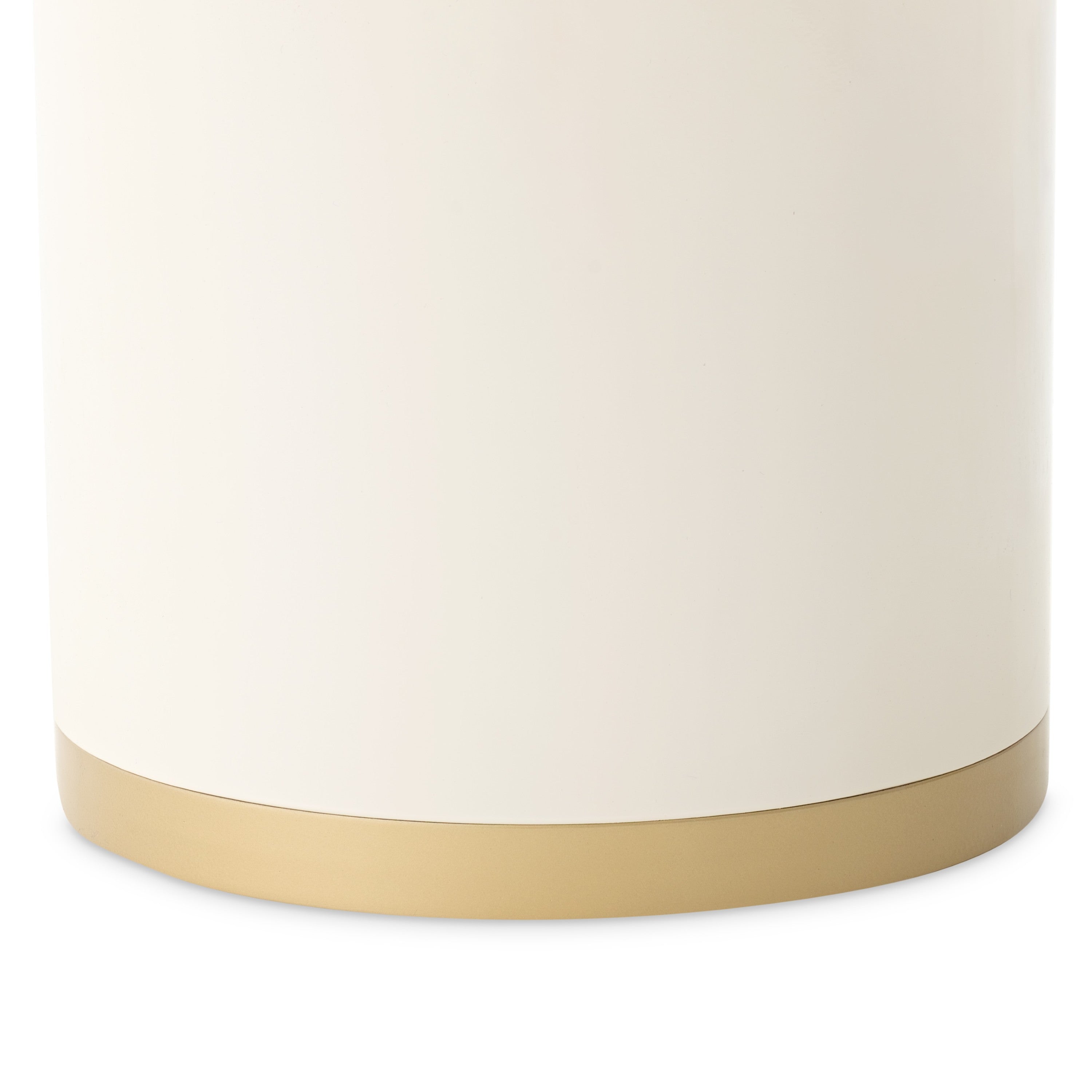 Michael Amini Gineverra Round Cocktail Table - Ivory Gold