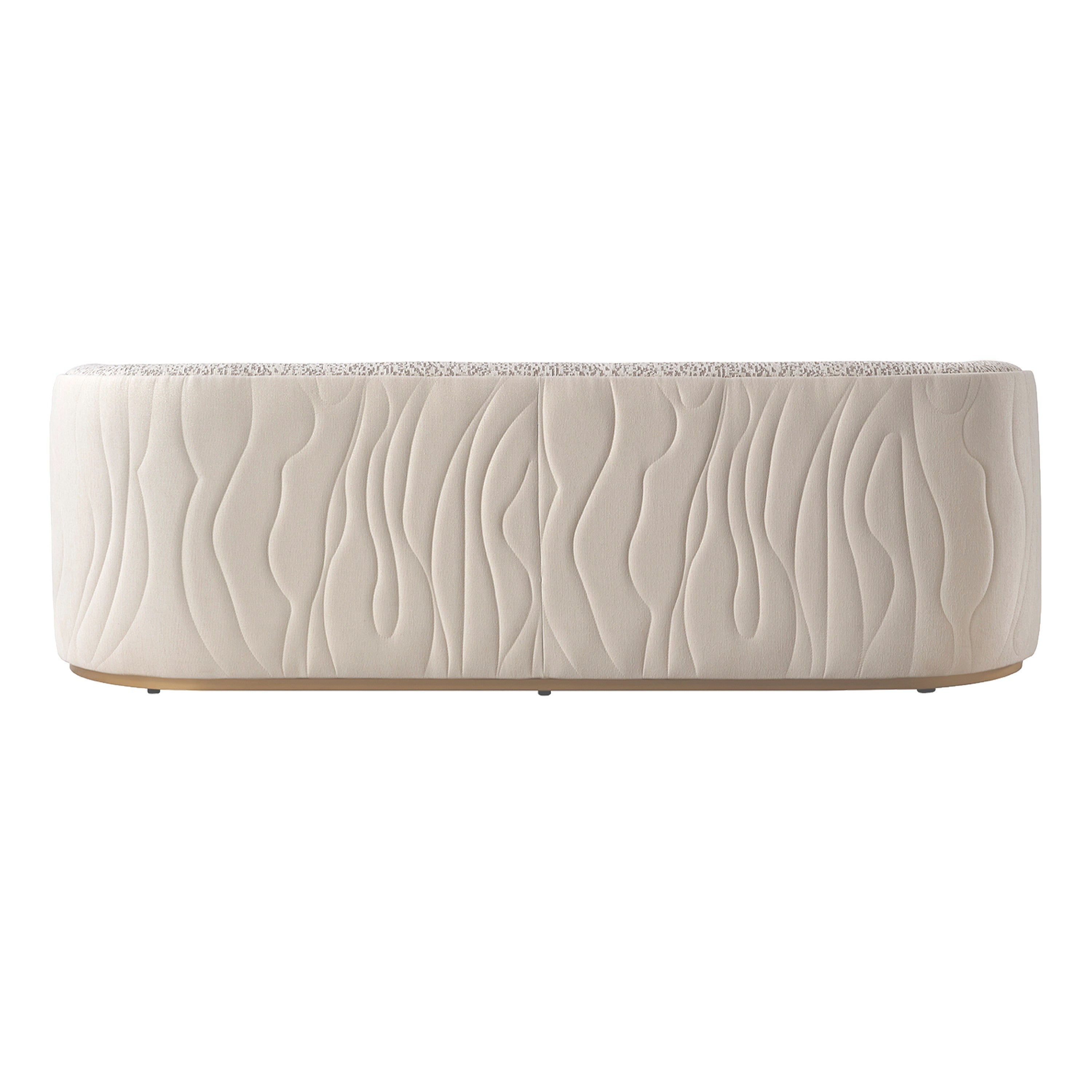 Michael Amini Gineverra Sofa - Biscotti/Ivory Gold