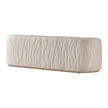 Michael Amini Gineverra Sofa - Biscotti/Ivory Gold