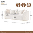 Michael Amini Gineverra Sofa - Biscotti/Ivory Gold