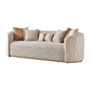 Michael Amini Gineverra Sofa - Biscotti/Ivory Gold