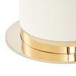 Michael Amini Lisbon Double Pedestal Dining Table - Silken Cream