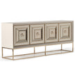 Michael Amini Madison Console - Glistening Gold