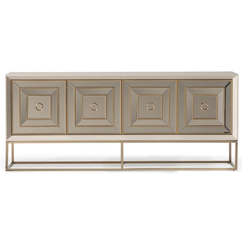 Michael Amini Madison Console - Glistening Gold