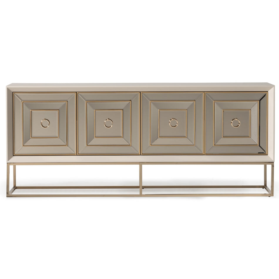 Michael Amini Madison Console - Glistening Gold
