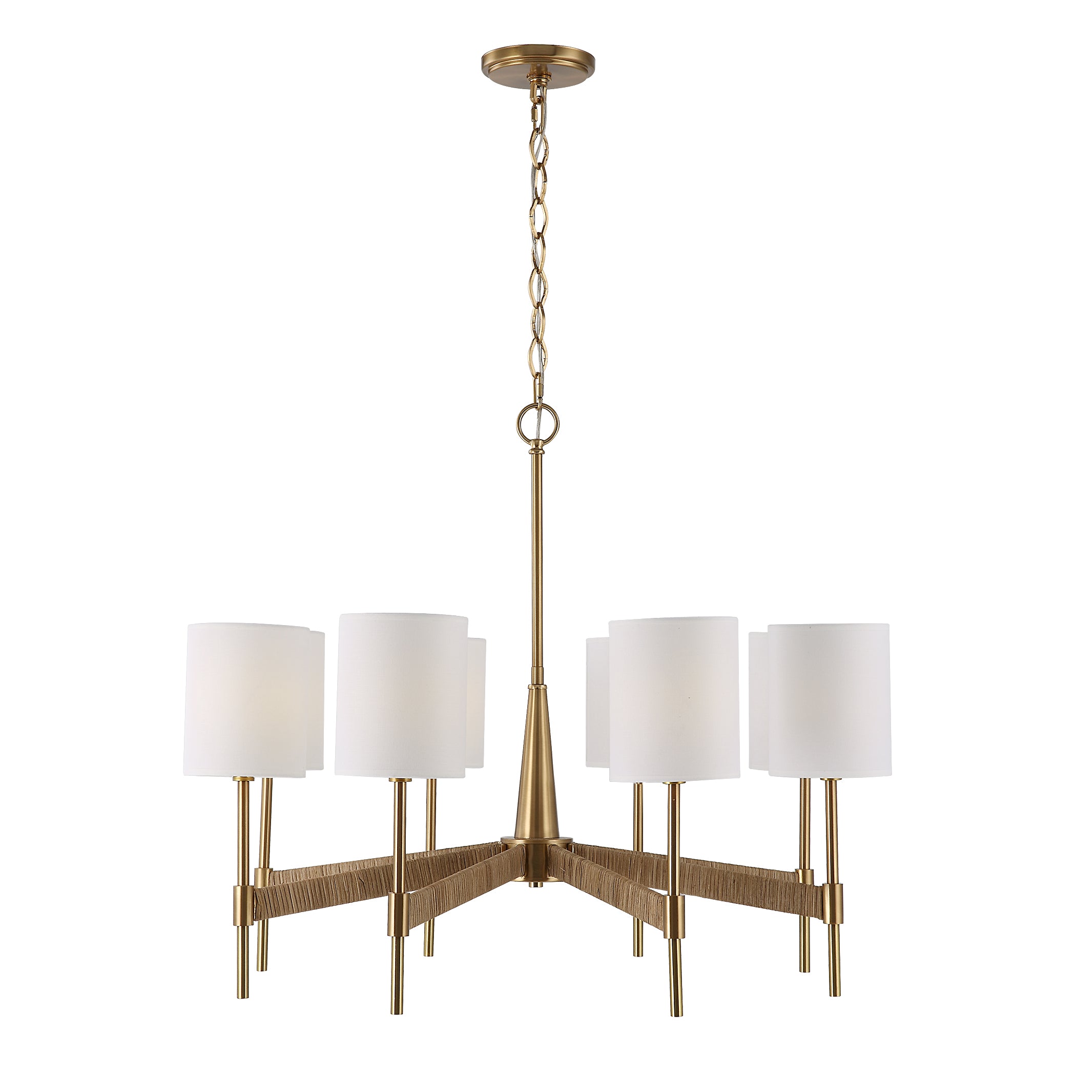 Uttermost Lautoka Rattan 8 Light Chandelier
