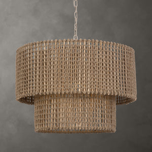Uttermost Biswas Woven Jute 1 Light Pendant