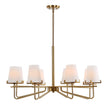 Uttermost Lassen 8 Light Brass Chandelier