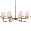 Uttermost Lassen 8 Light Brass Chandelier