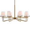 Uttermost Lassen 8 Light Brass Chandelier