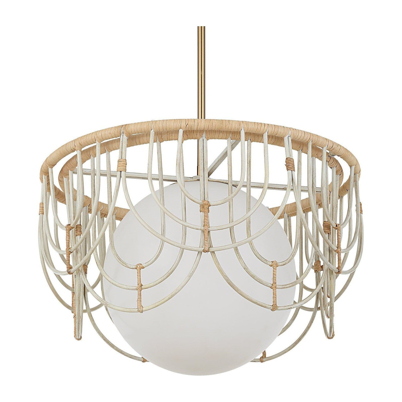 Uttermost Arches 1 Light Rattan Pendant