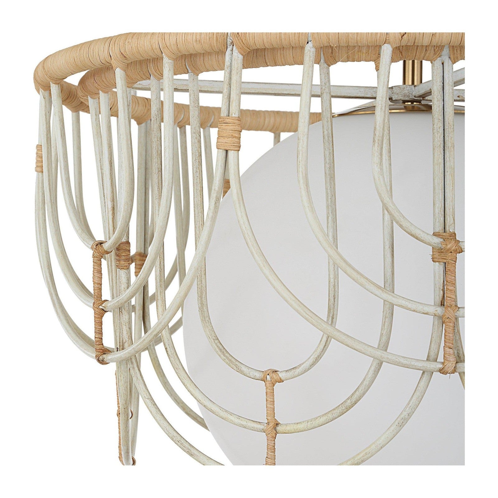 Uttermost Arches 1 Light Rattan Pendant