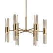 Uttermost Cret 12 Light Brass Chandelier