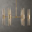 Uttermost Cret 12 Light Brass Chandelier