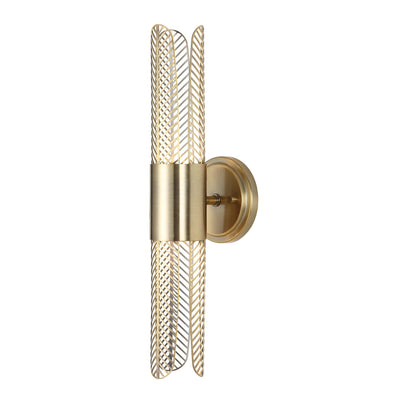 Uttermost Cret 2 Light Led Brass Sconce