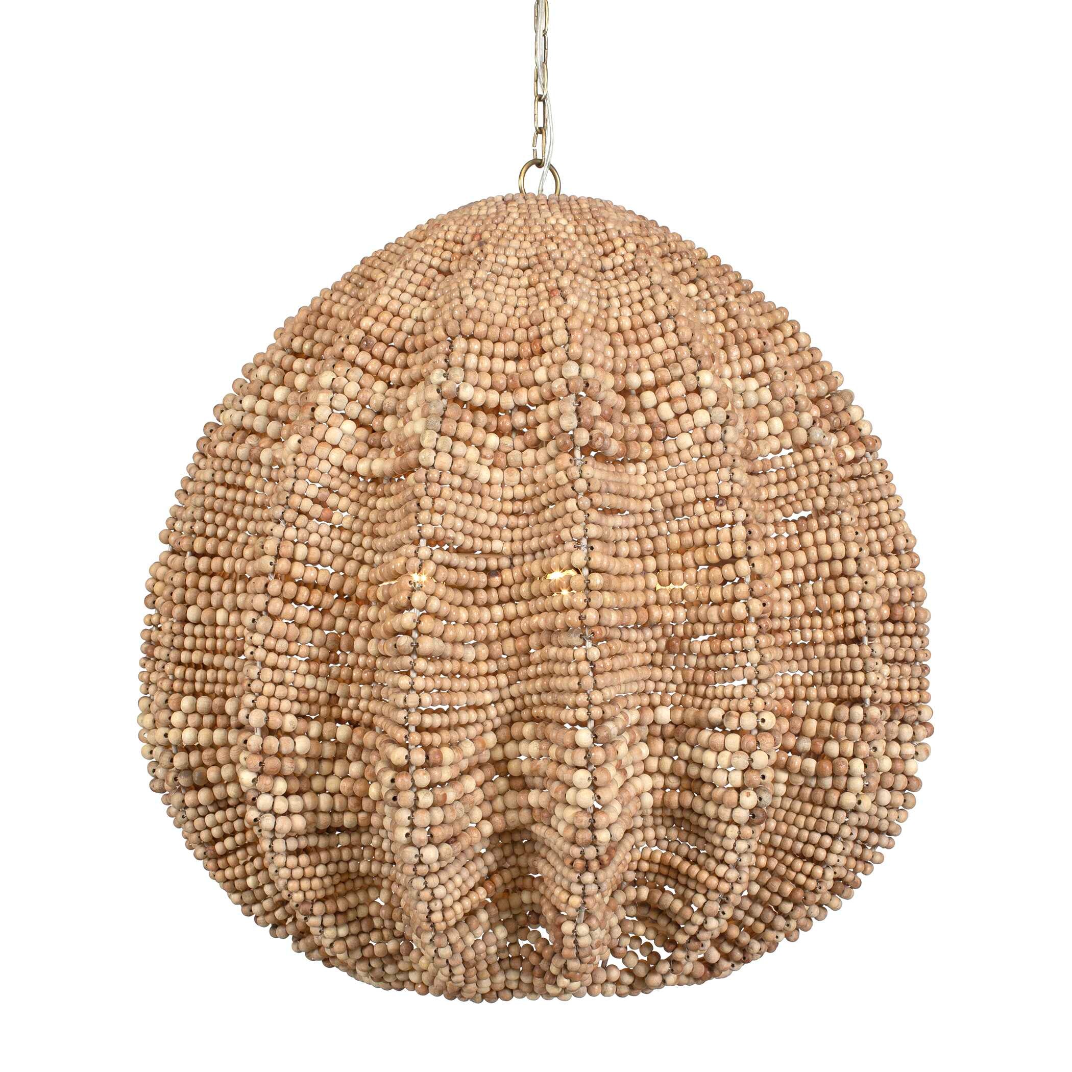 Uttermost Kauri Wooden Bead Pendant
