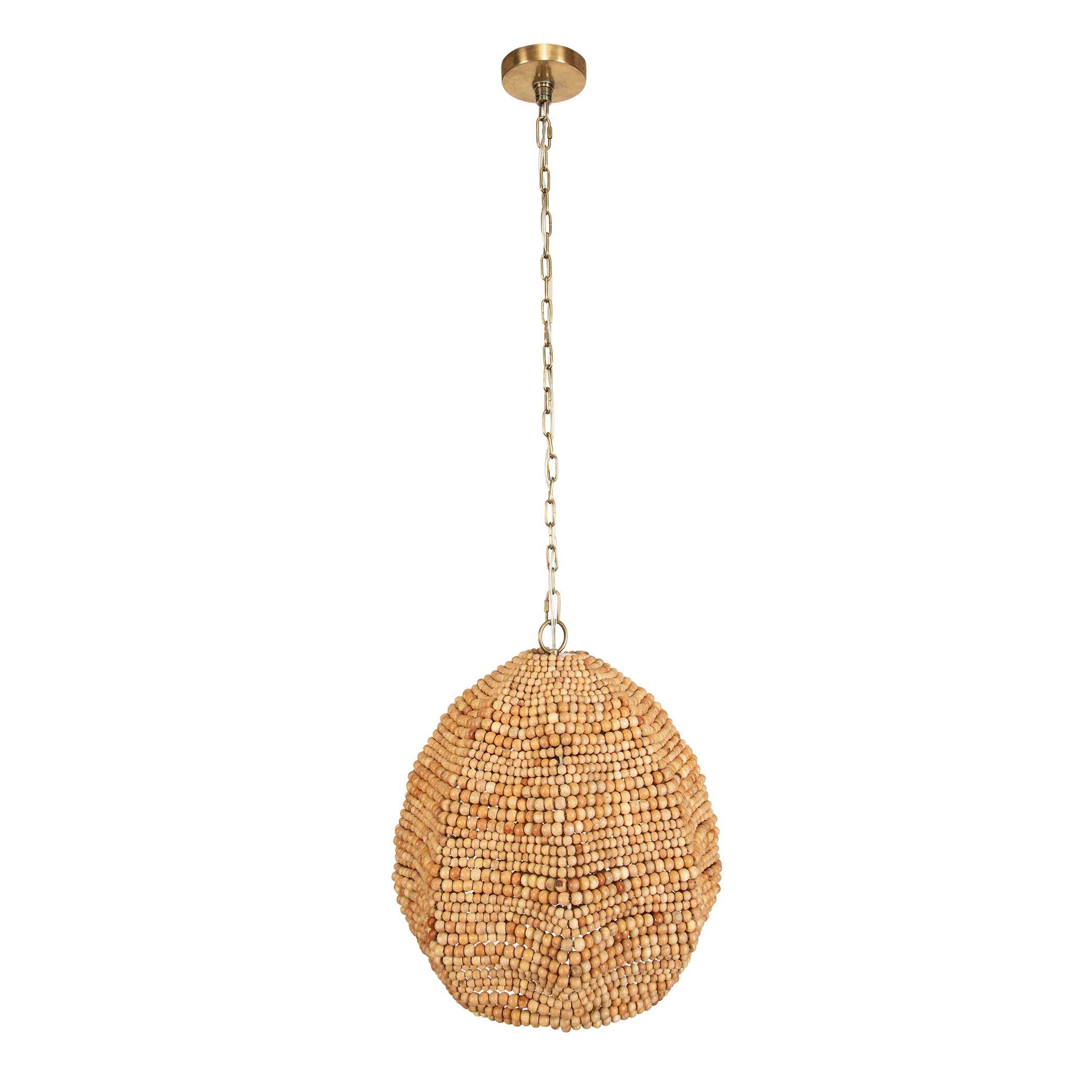 Uttermost Kauri Wooden Bead Pendant