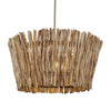 Uttermost Rhea 4 Light Wood Branch Chandelier