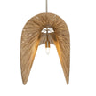Uttermost Bend 1 Light Raffia Pendant