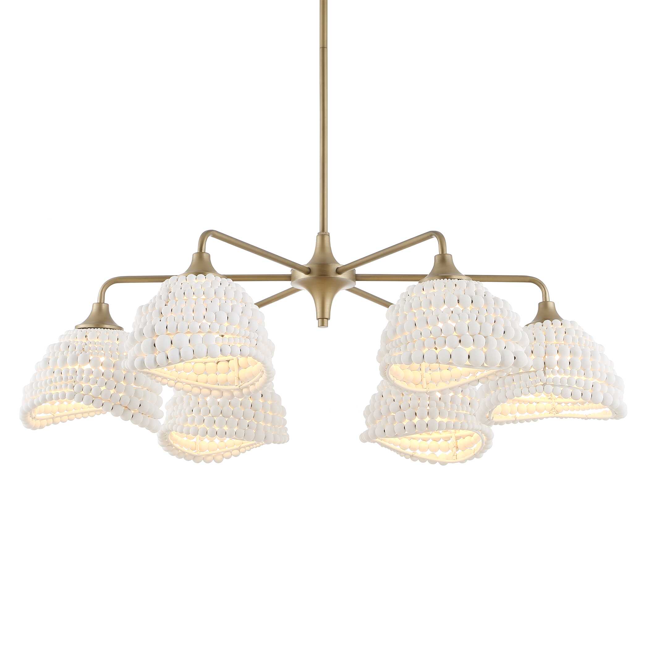 Uttermost Biddeford White Beaded Pendant