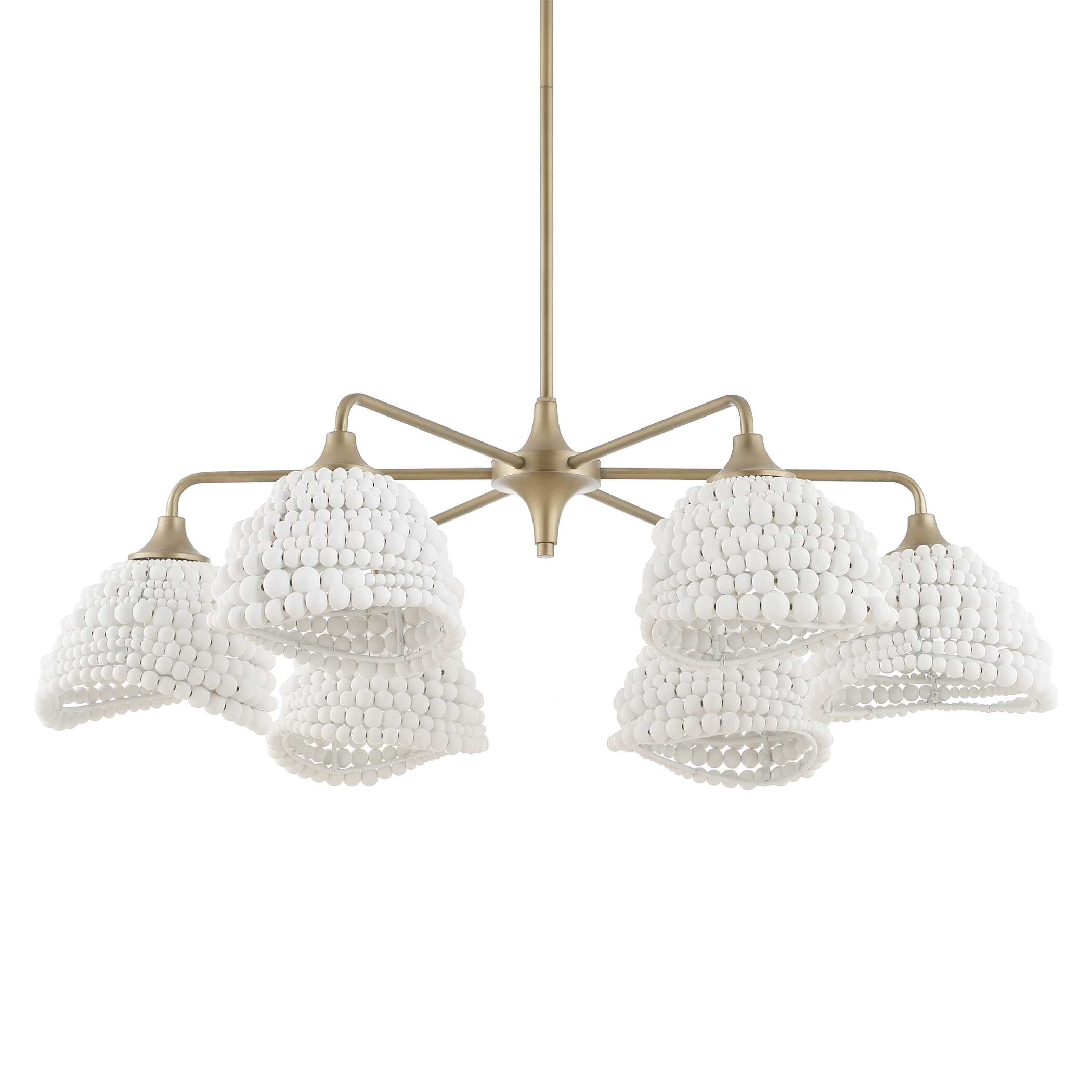 Uttermost Biddeford White Beaded Pendant
