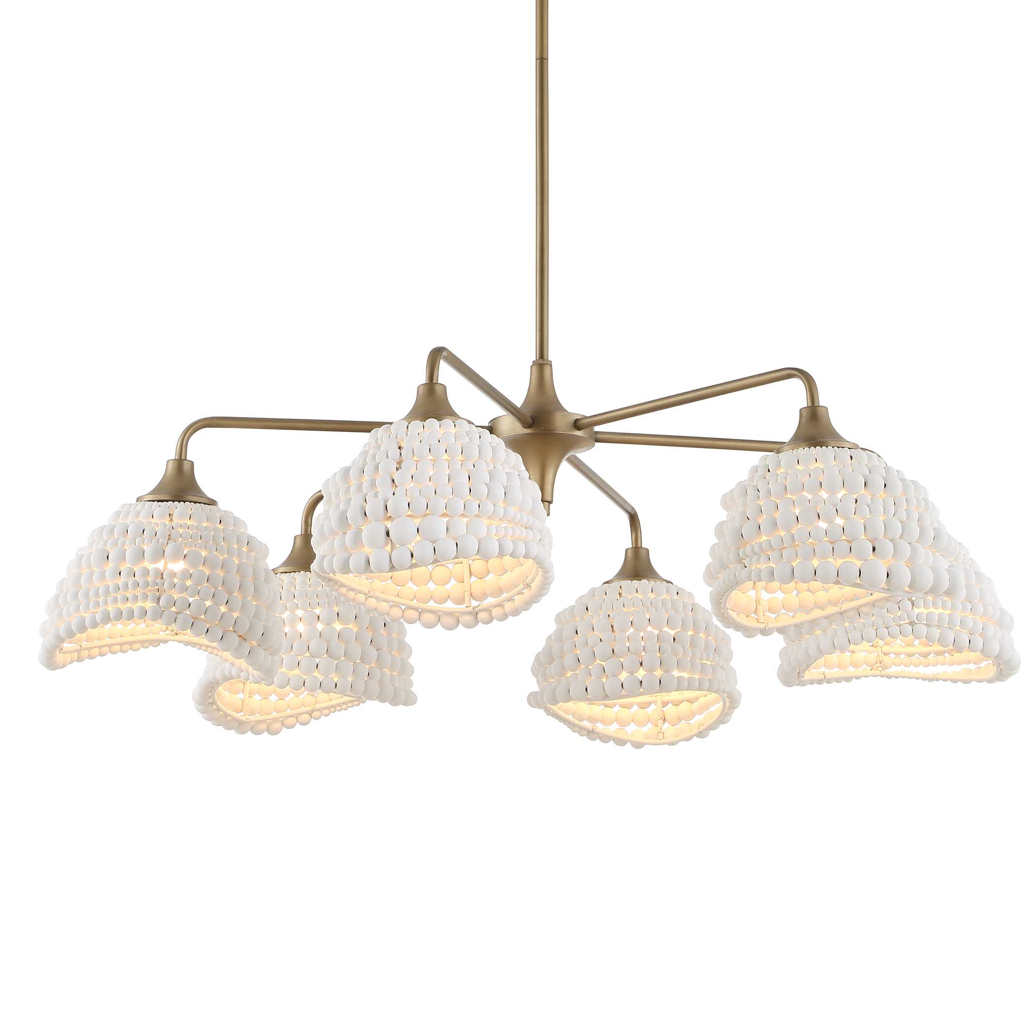 Uttermost Biddeford White Beaded Pendant