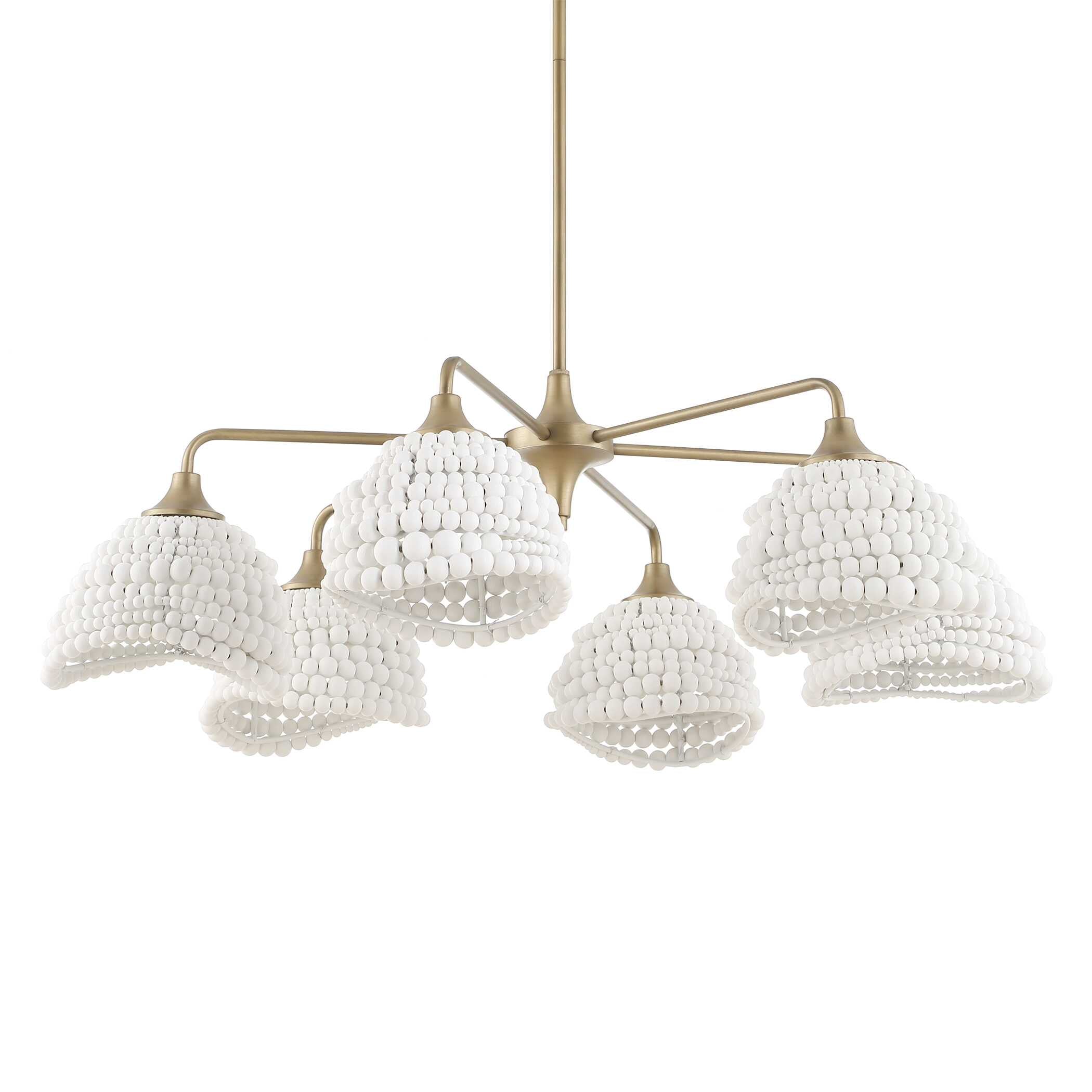 Uttermost Biddeford White Beaded Pendant