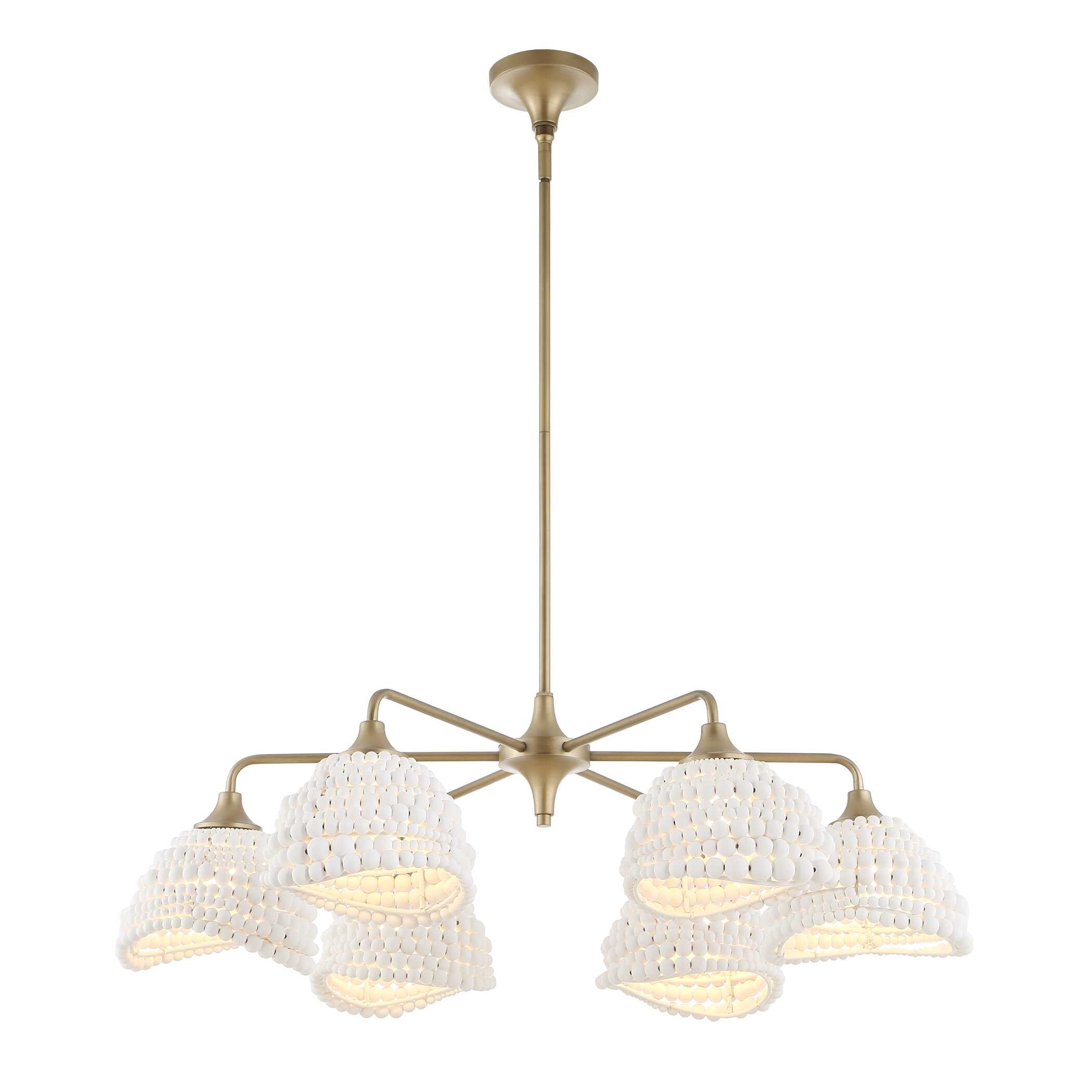 Uttermost Biddeford White Beaded Pendant