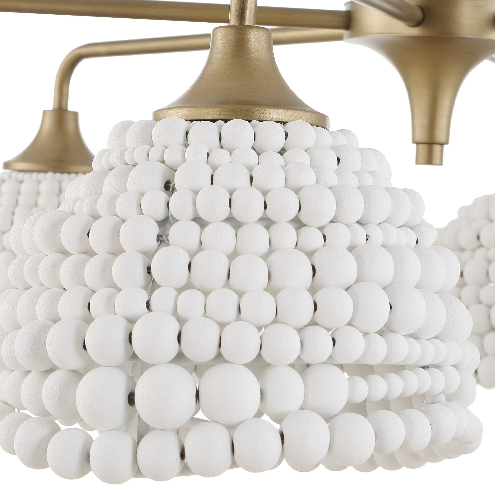 Uttermost Biddeford White Beaded Pendant