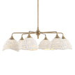 Uttermost Biddeford White Beaded Pendant