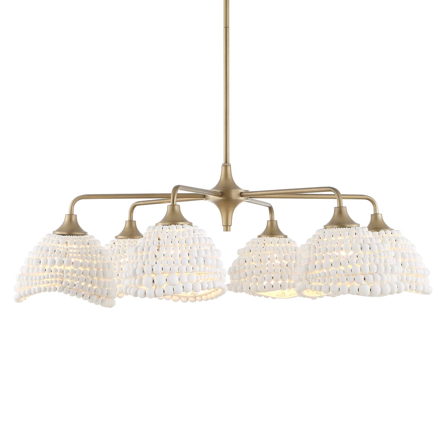Uttermost Biddeford White Beaded Pendant