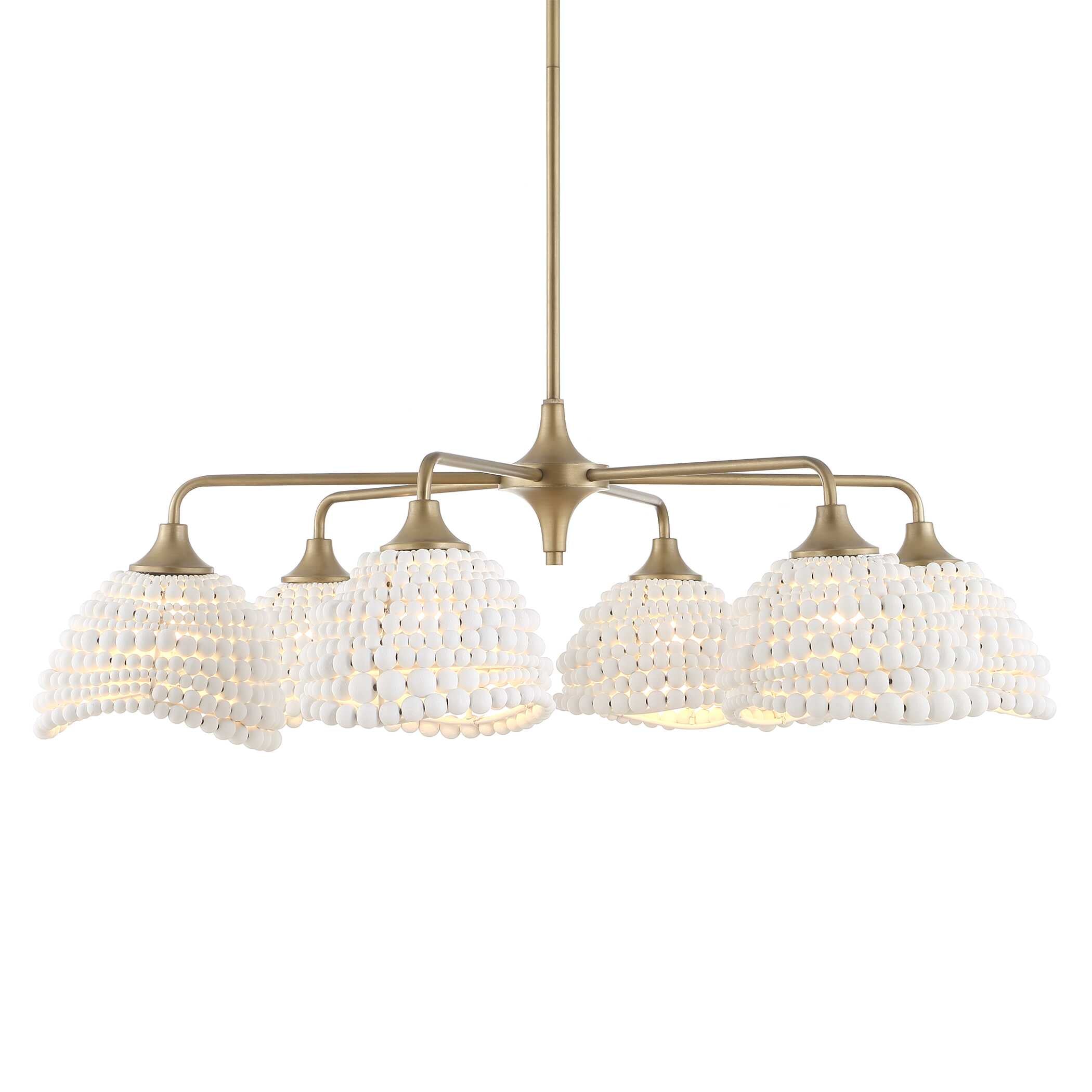 Uttermost Biddeford White Beaded Pendant